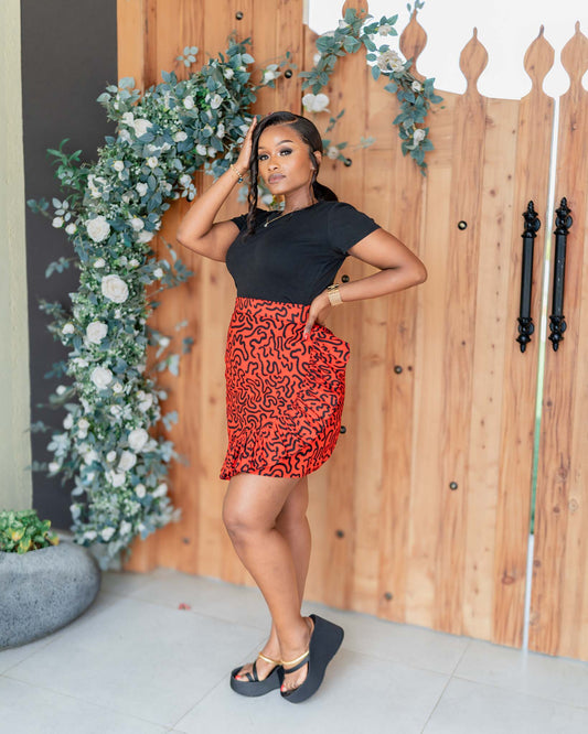 Thandile-Red and Black