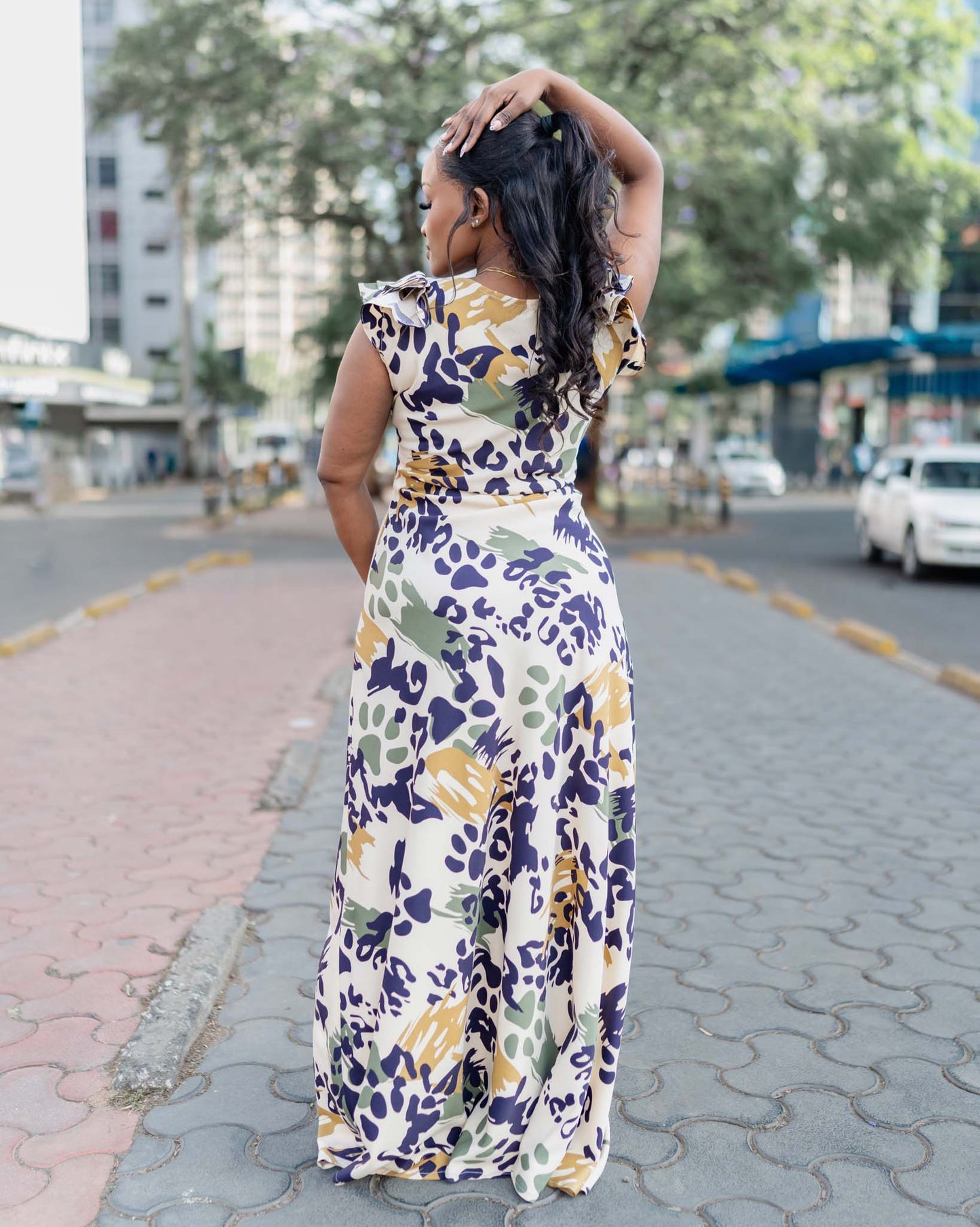 Scarlet- Cream Print